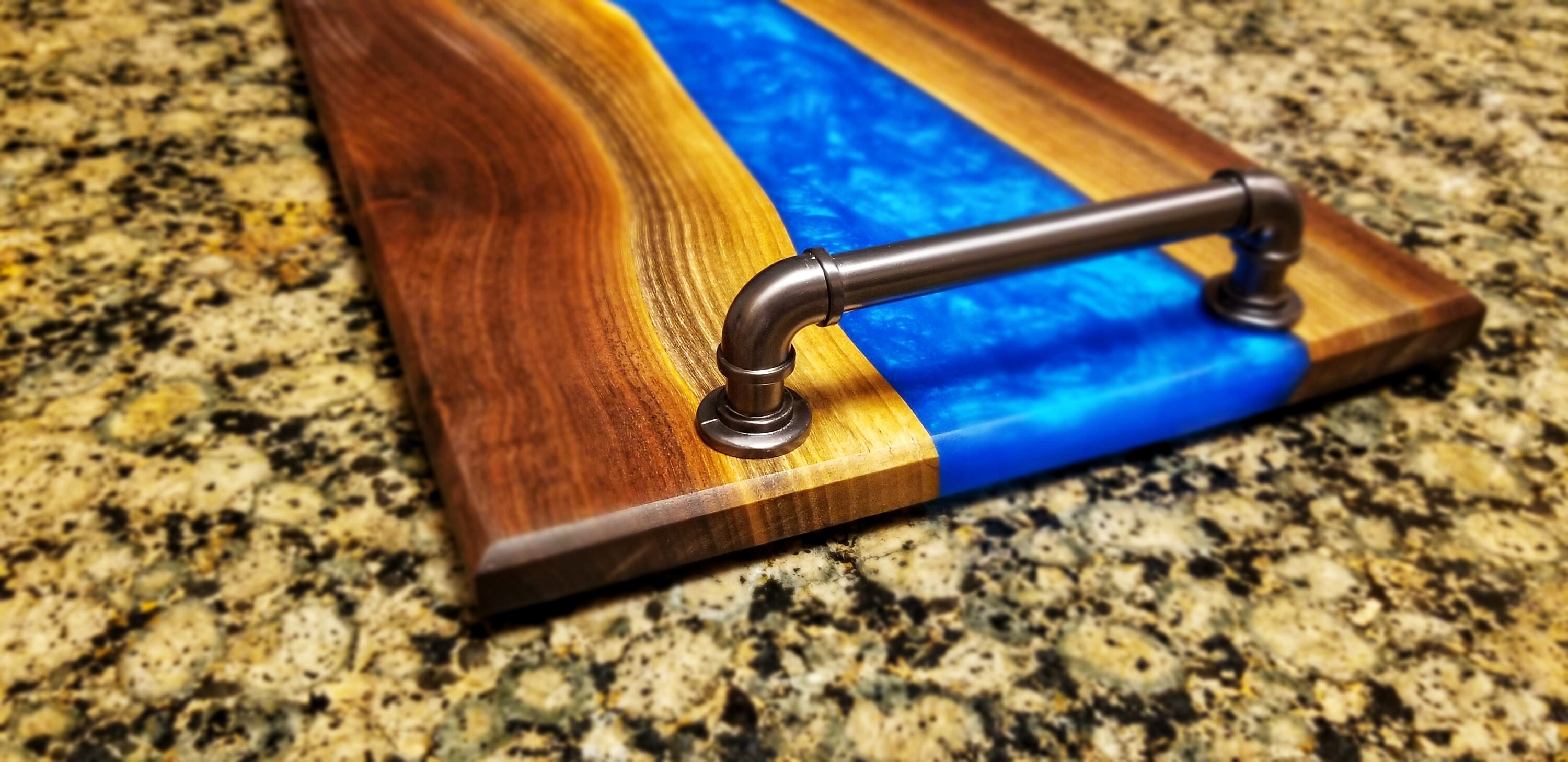 Wood & Epoxy Serving Tray / Charcuterie Board Etsy Israel