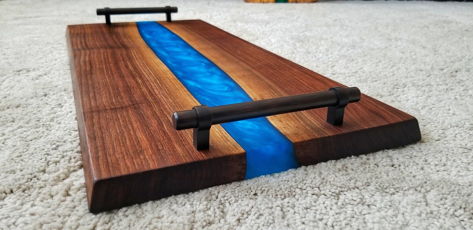 Wood & Epoxy Serving Tray / Charcuterie Board Etsy