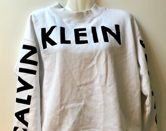 calvin klein white sweater