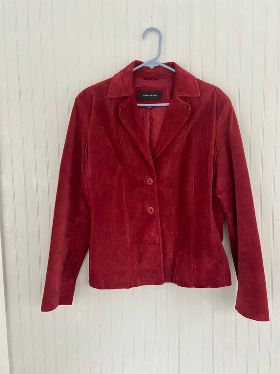 Vintage Red Genuine Leather Jacket