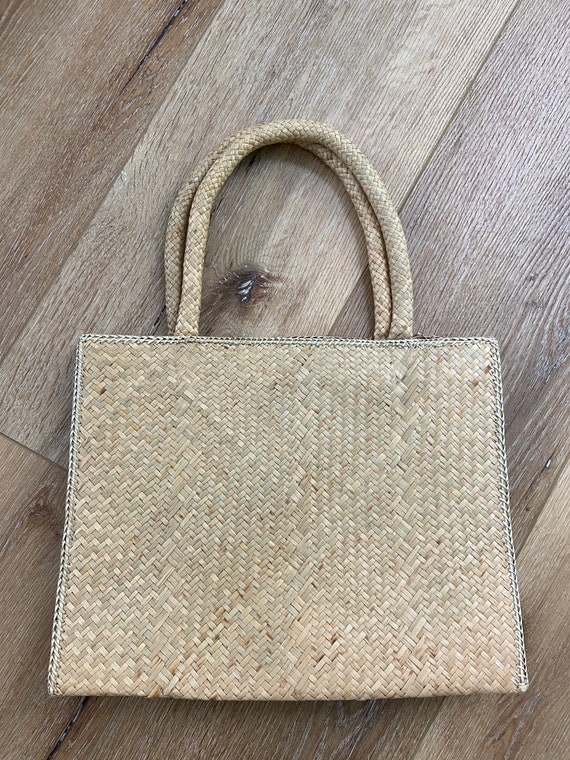 Vintage Woven Straw Shoulder Bag