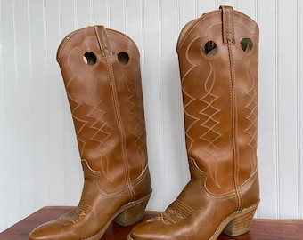 Bottes de cowboy western marron vintage