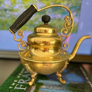 Vintage Heavy Brass Teapot