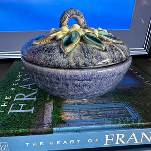 Unikat Atelier Varga Ceramic Box Lid Austrian  Pottery for Jewelry or Trinkets