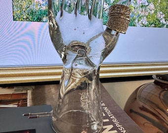 Depression Glass Jewelry Holder