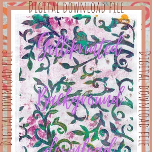 Printable Collage Paper, Instant Digital Download, mixed media printable, Downloadable paper, artist supplies, Gelli prints