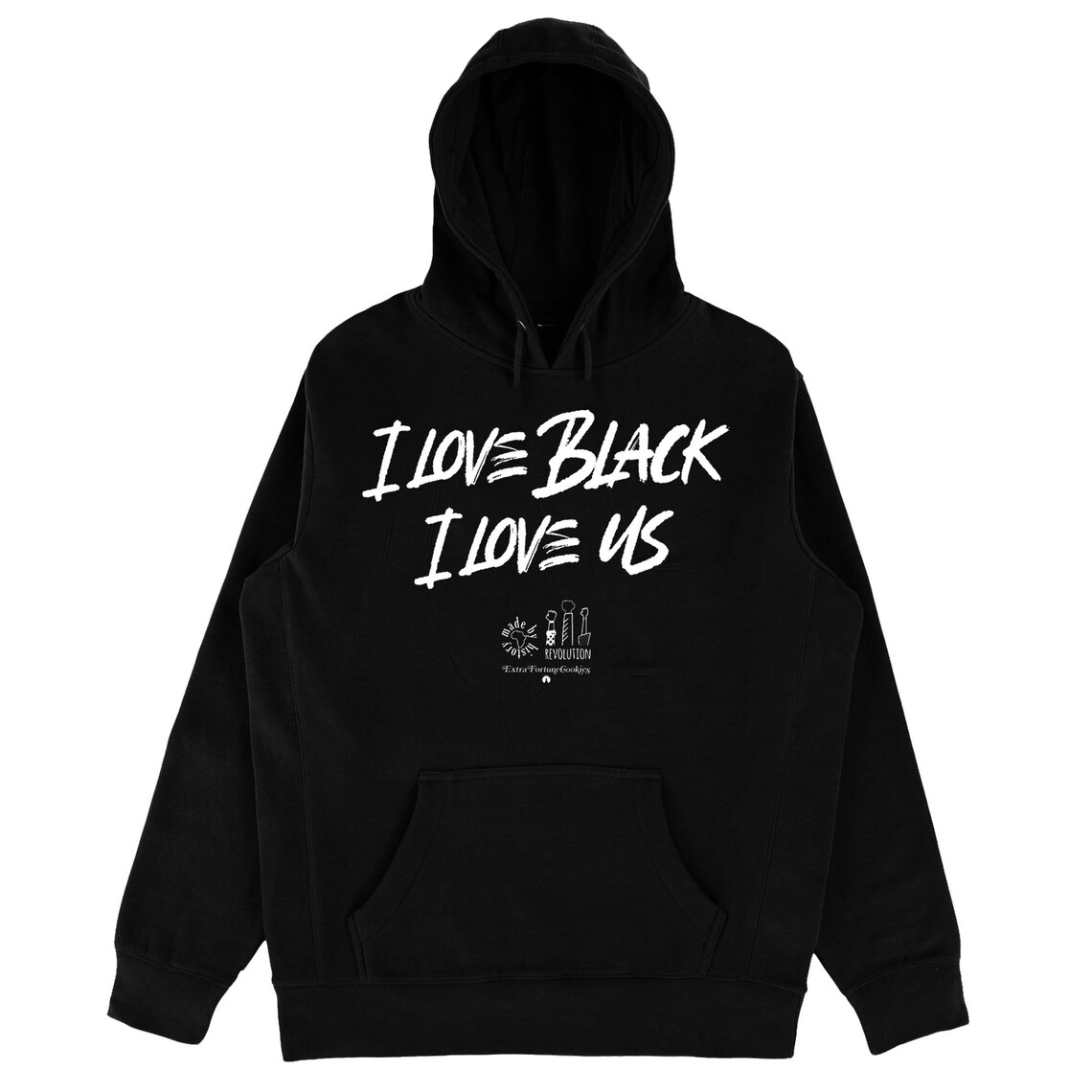 I LOVE BLACK Hoodie | Etsy