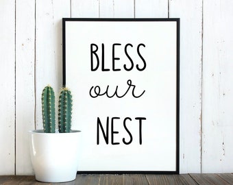 Bless Our Nest * House Decor * Digital House * Farmhouse Style * Bless our Nest Digital File