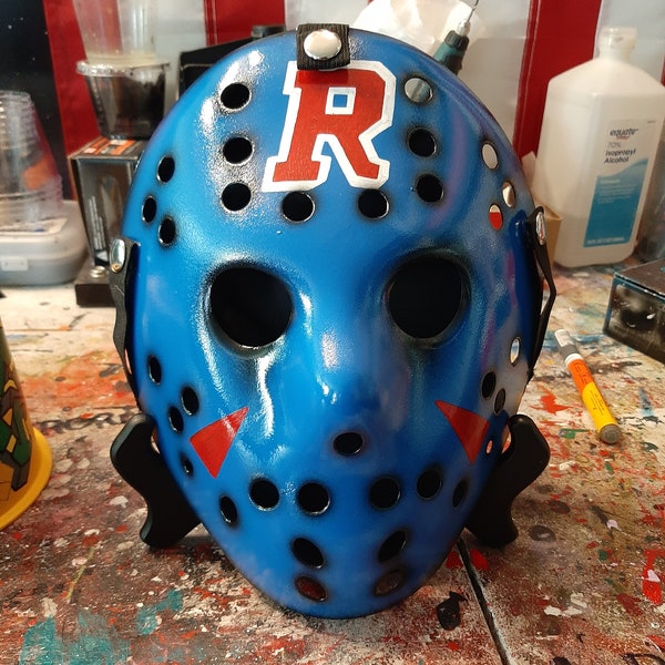 Custom Resin hockey mask. New York Rangers home vintage