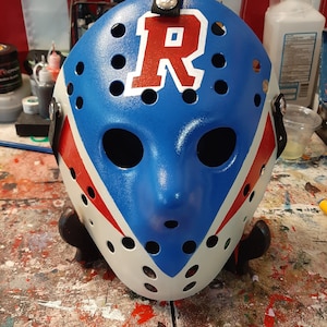 Rangers 24 - Custom Resin Jason Vorhees Hockey Mask