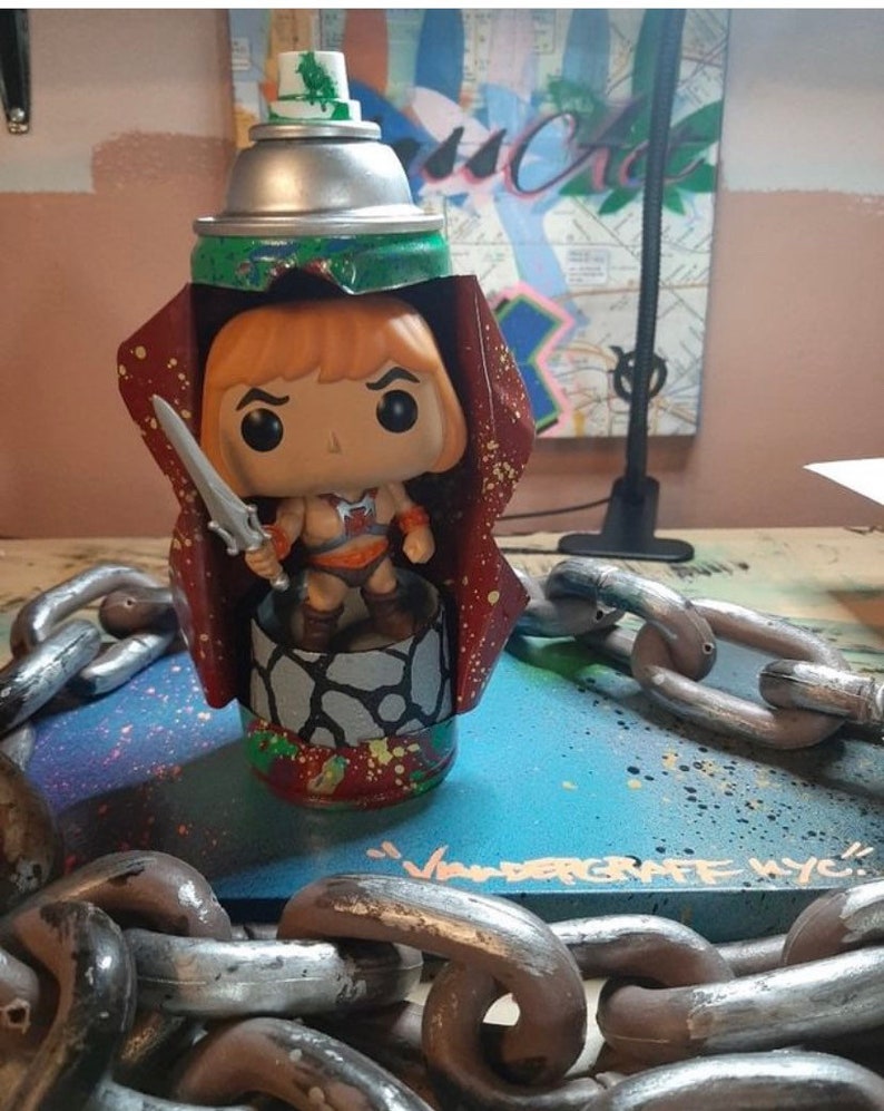 Custom He-Man Spray Can Custom He-Man Spray Can