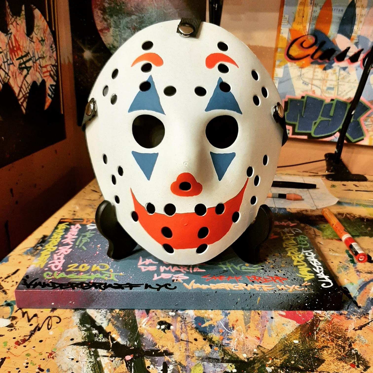Joker Custom Jason Vorhees Mask Etsy
