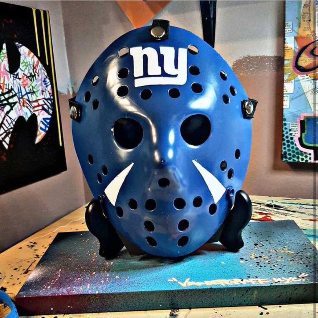 Custom Jason Vorhees Mask New York Giants Etsy