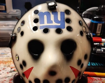 New York Giants - Individuelle Jason Vorhees Hockeymaske aus Harz