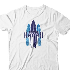 Hawaii Surfing Classic T-Shirt Vintage Distressed Beach Tees