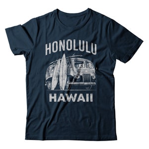 Honolulu Hawaii Surfing Short-Sleeve Unisex T-Shirt Surf Board Beach Summer Aloha HI