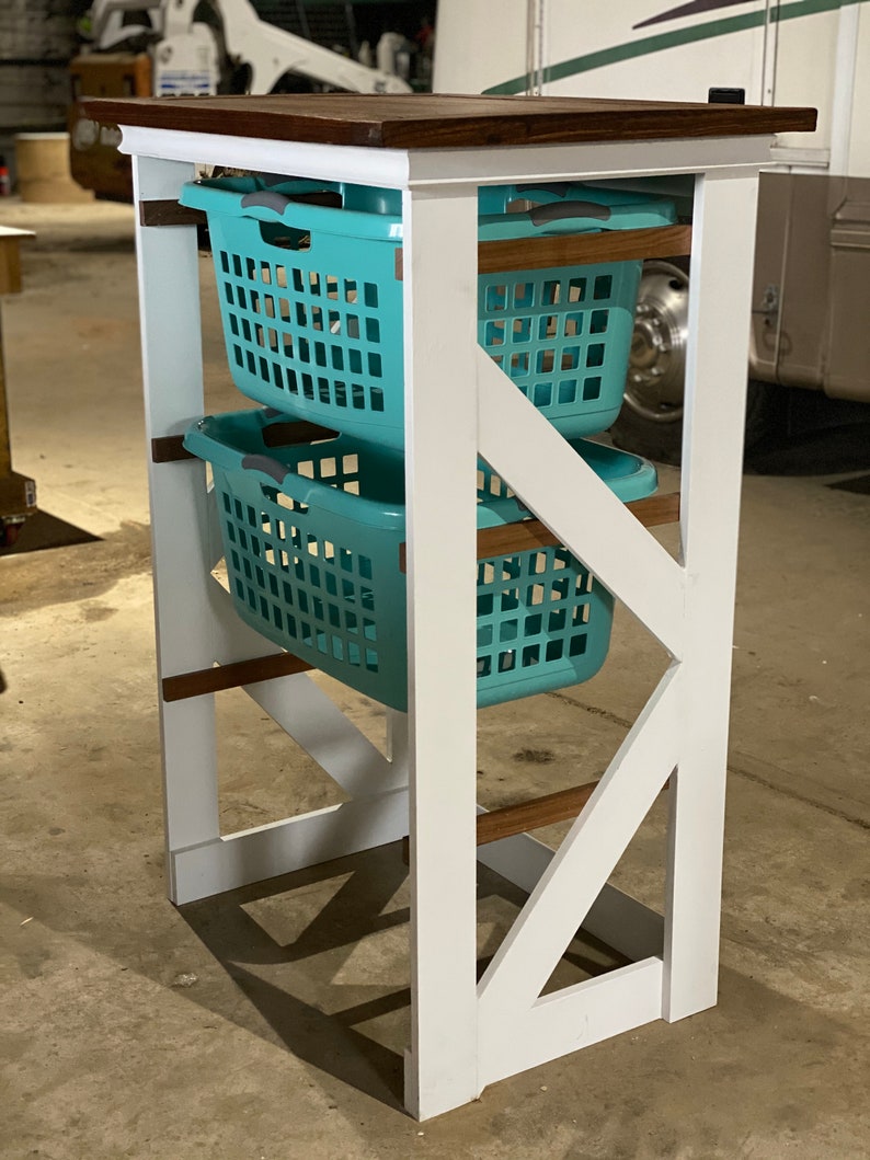 Farmhouse Style Laundry Hamper/Basket Organizer Laundry