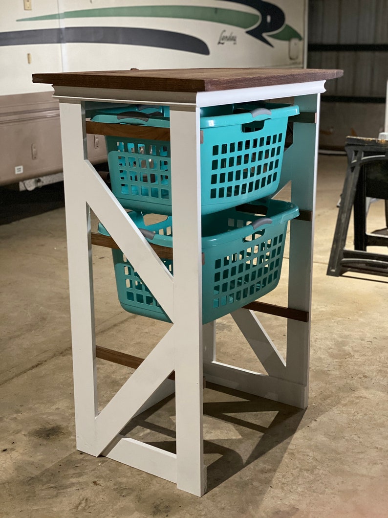 Farmhouse Style Laundry Hamper/Basket Organizer Laundry