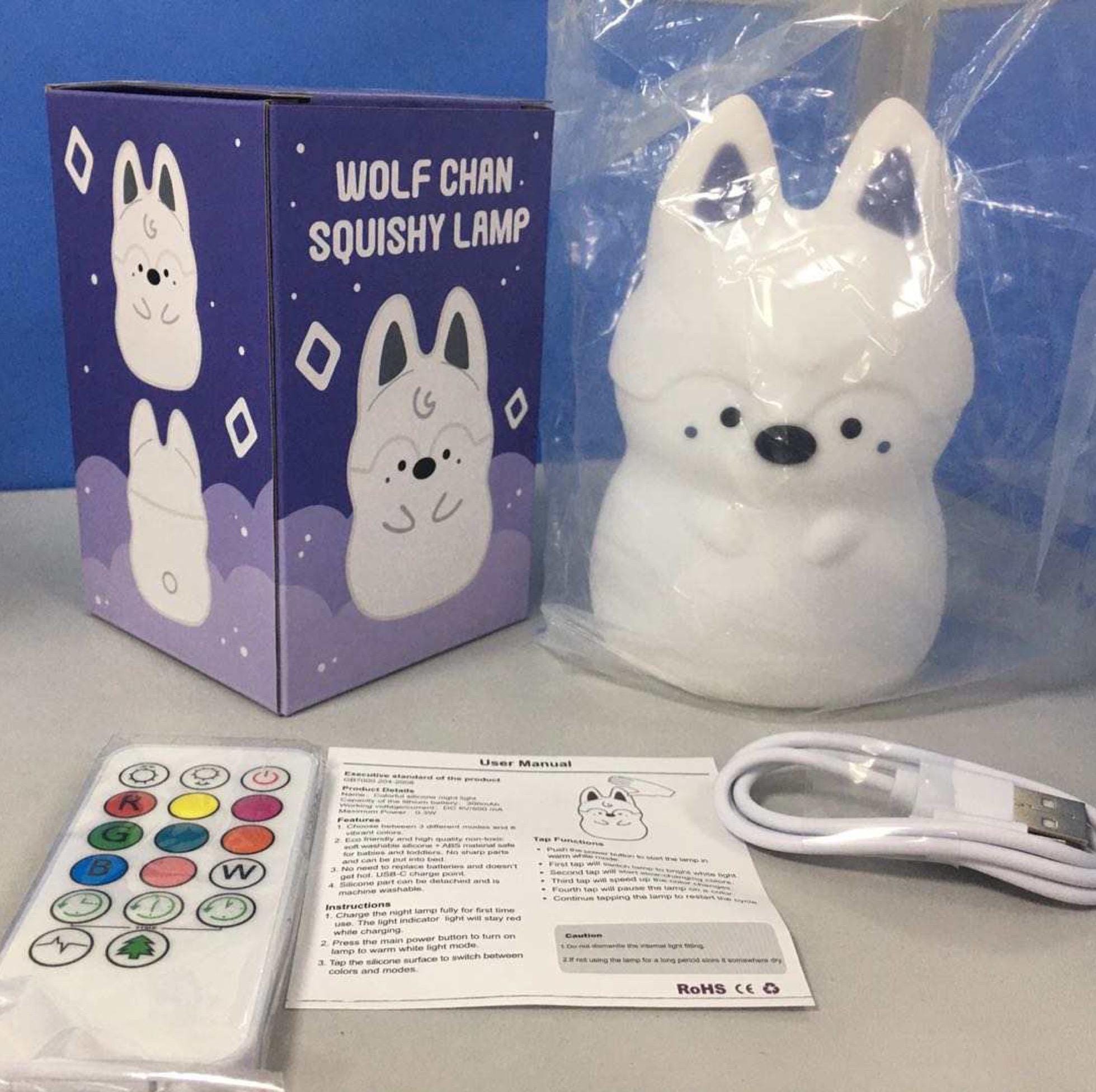 アイドル SKZOO MOOD LAMP - Wolf Chan SKZOO Squishy Lamps - Etsy