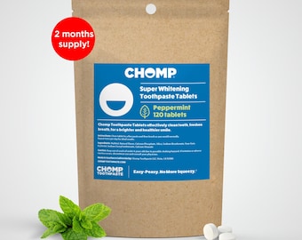 Toothpaste Peppermint 120 Tablet Refill by Chomp