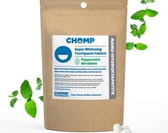 Chomp Nano Hydroxapatite Toothpaste Tablets Refill