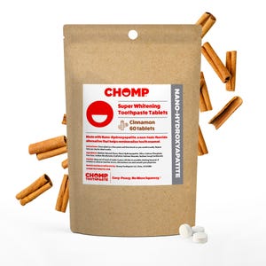 Chomp Nano Hydroxapatite Cinnamon Toothpaste Tablets Refill