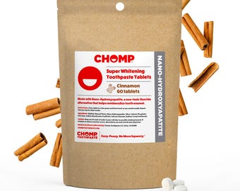 Chomp Nano Hydroxapatite Cinnamon Toothpaste Tablets Refill