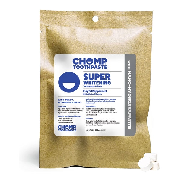 Toothpaste Tablets with Nano Hydroxapatite Refill by Chomp