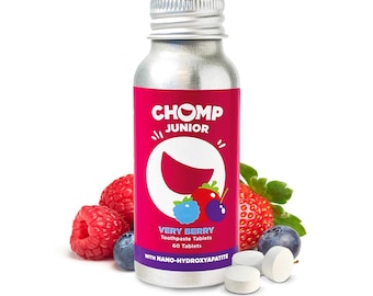Chomp Junior Nano Hydroxapatite Toothpaste Tablets bottle
