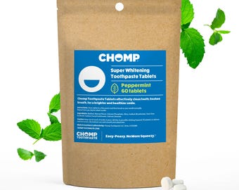 Toothpaste Peppermint Tablets Zero Waste Refill by Chomp
