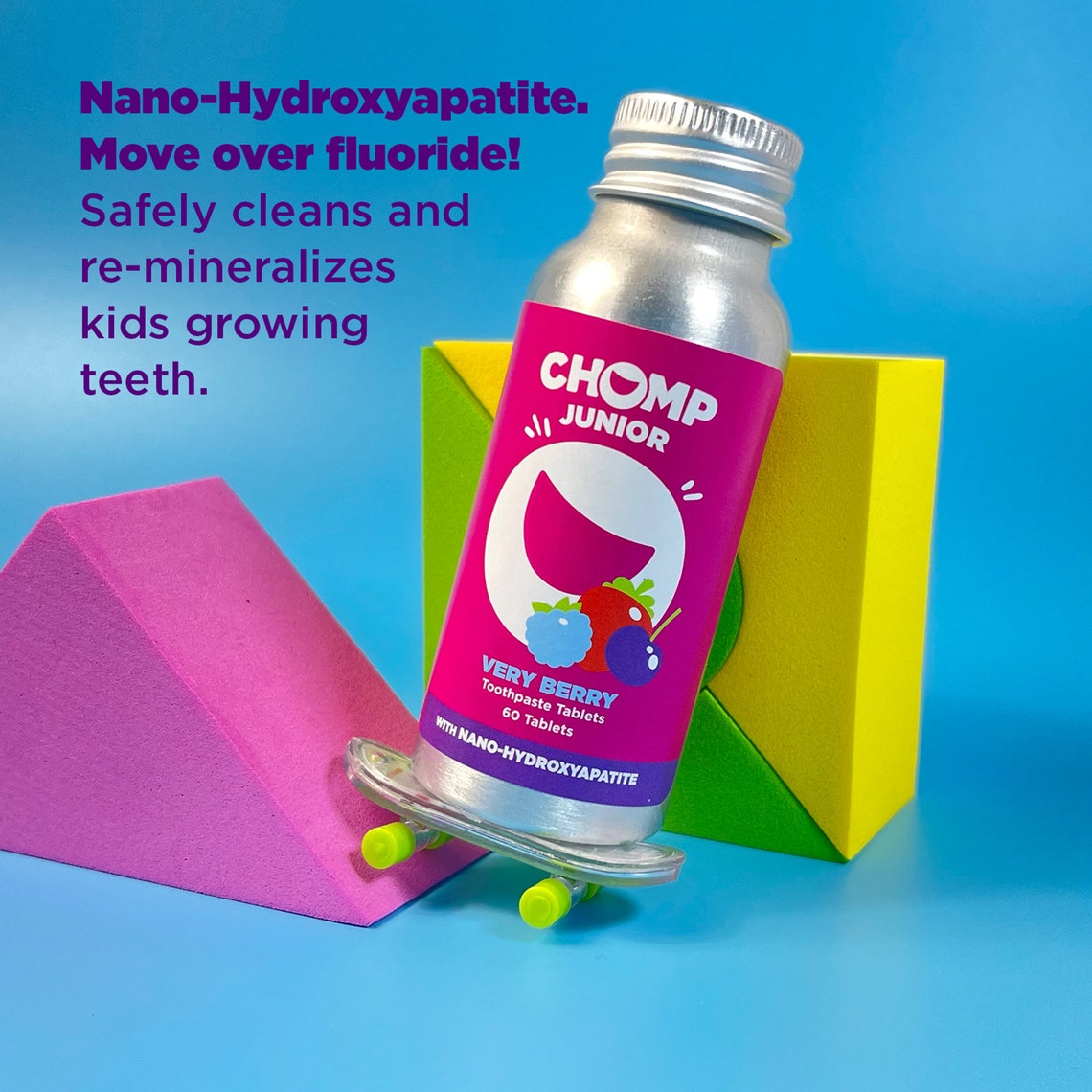 Chomp Junior Toothpaste Tablets With Nano Hydroxyapatite Etsy