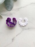 Scalloped Hoop Polymer Clay Cutter - Earring Jewelry Making