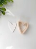 Skinny Whimsical Heart Clay Cutter | Clay Earring Cutters 
