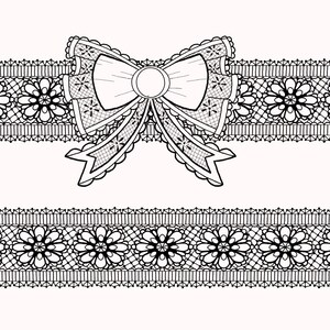 Garter Lace Tattoo 126 - Etsy
