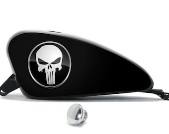 Set Motorcycle Fueltank Side Decals L&R Punicher