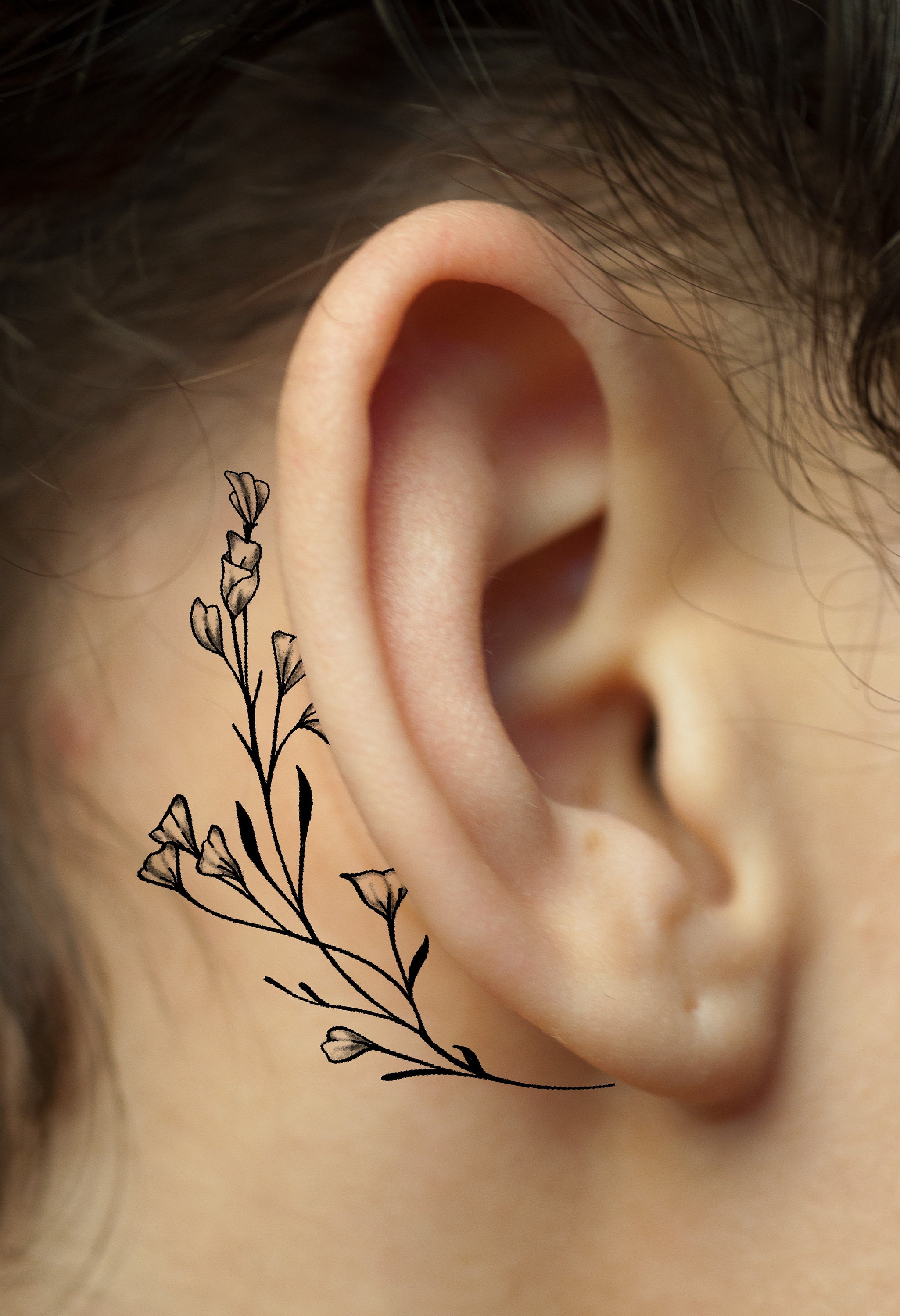 Ear Tattoo Set - Etsy Ear Tattoo Set - Etsy