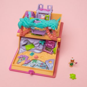 Polly Pocket - Glitter Island, Enchanted StoryBooks, 1995, Cute, 90s Toy, Pastel, Collector, Compact, Bluebird