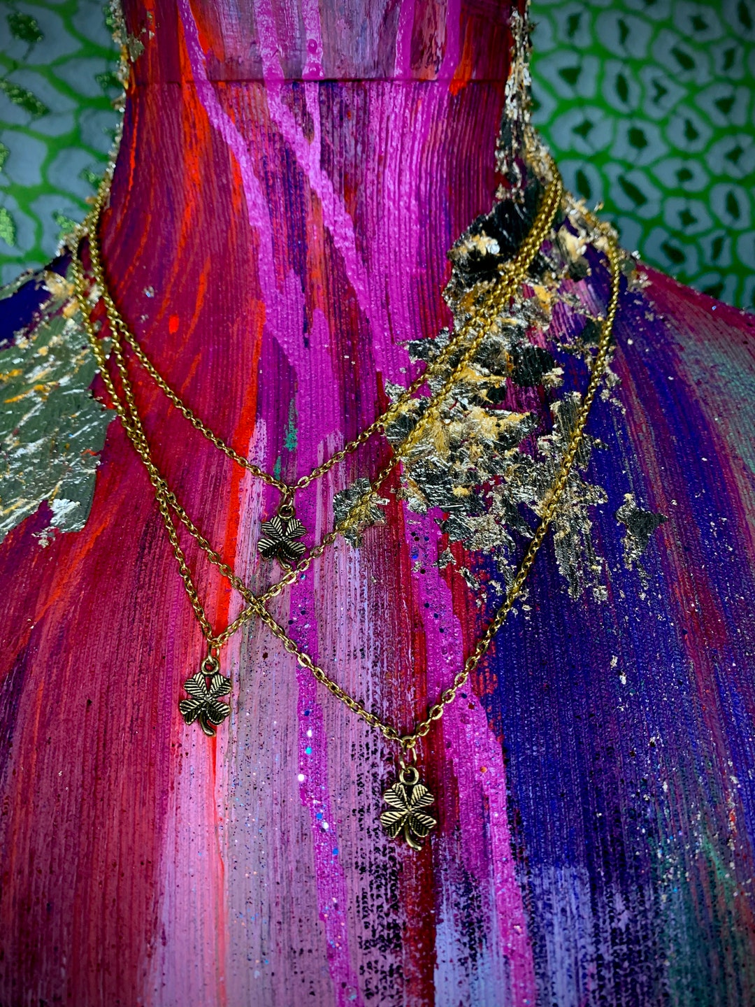 Upcycled Necklace Recycled From Vintage Jewelry Etsy