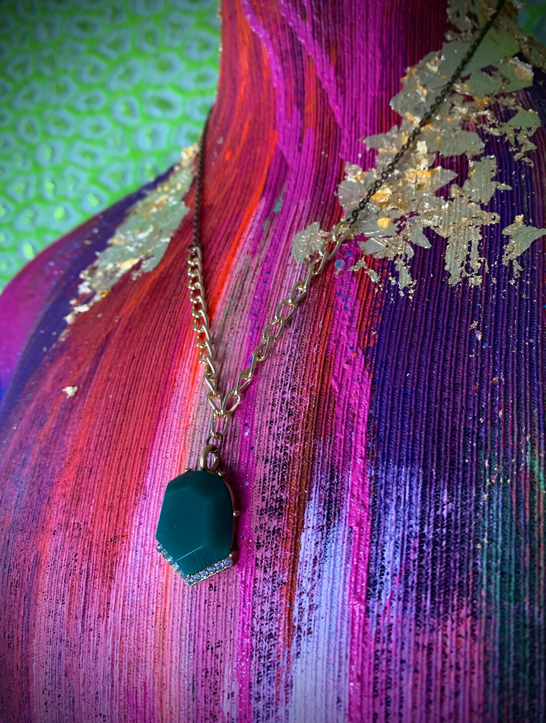 Upcycled Necklace Recycled From Vintage Jewelry Etsy