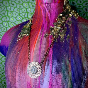 Upcycled Necklace Recycled from Vintage Jewelry
