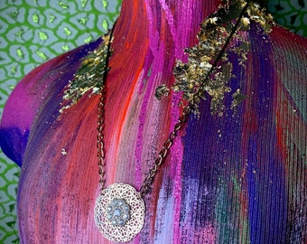 Upcycling Halskette Recycelt aus Vintage Schmuck