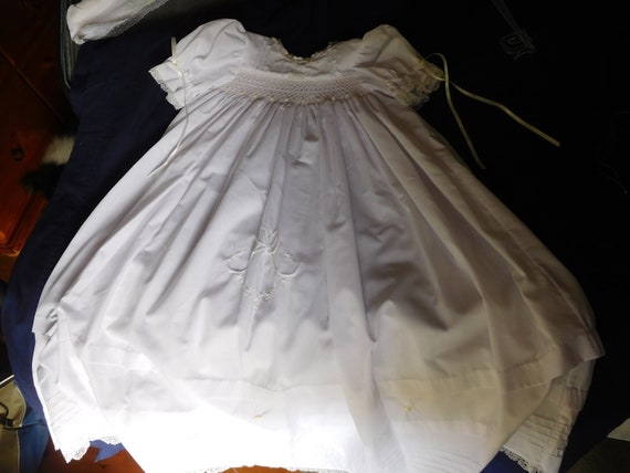 Victoria A Lovely White Baptism & Christening Gown - Etsy