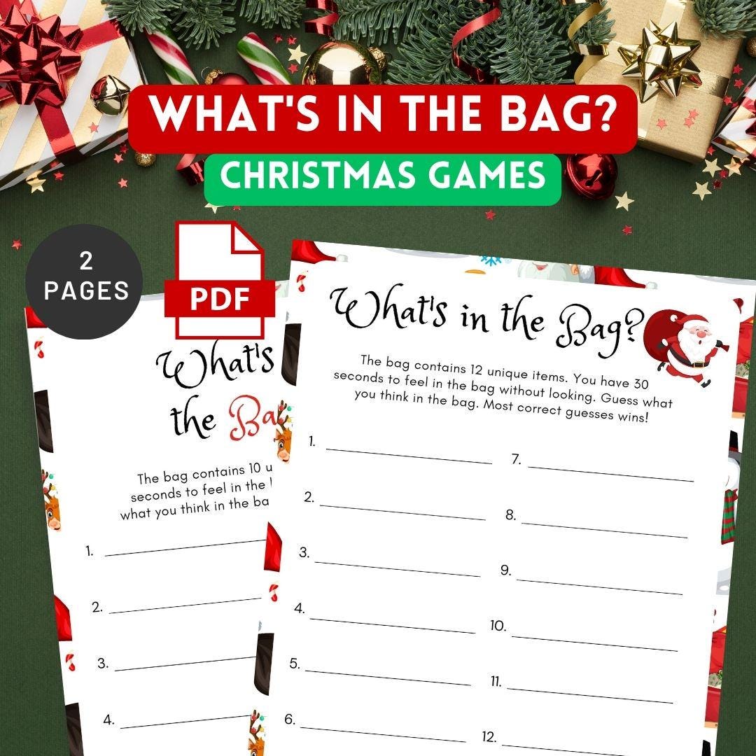 5 Christmas Trivia Games Printable, Christmas Games, Card Games ...