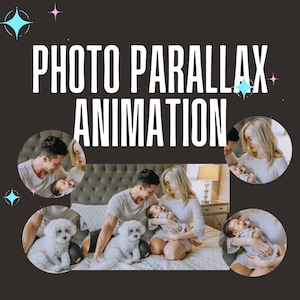 Personalized Photo Animation, Parallax Animate, Photo slide show,  Animation, Family Friends Wedding Events Photo Animate, Animation Service
