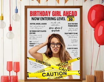 Personalized Magazine Cover, Girl Gift, Funny Gift, Men and Women Gifts, Birthday Poster, DIGITAL