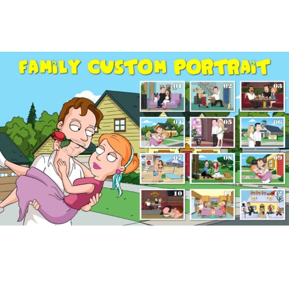 Personalized Cartoon Poster Custom Cartoon Personalized Etsy