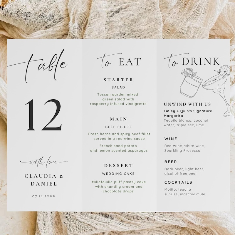 Triangle Menu Canva - Etsy UK