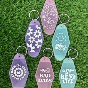 Vintage style hotel keychain