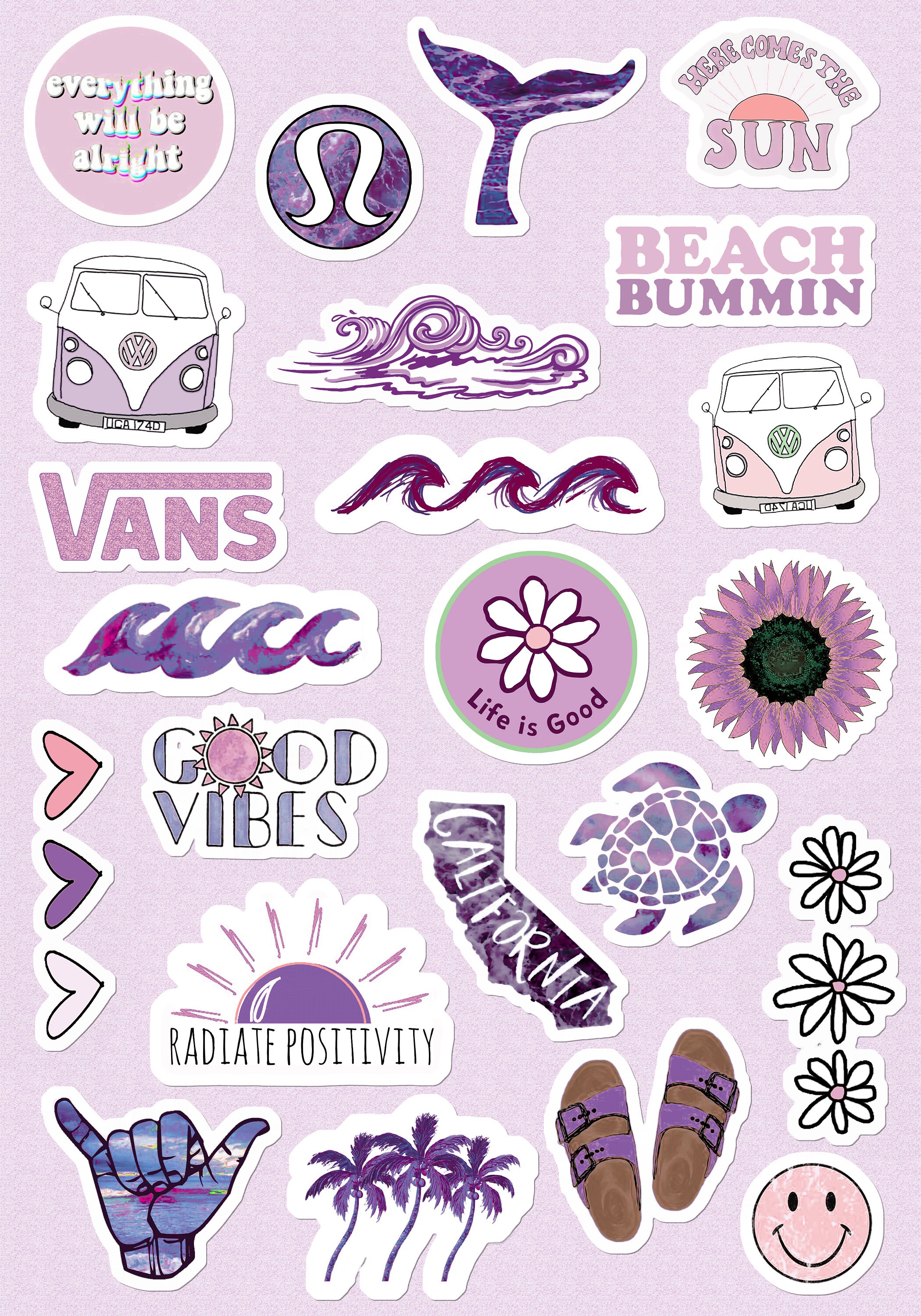 small large aesthetic stickers for phone case 11 inc etsy