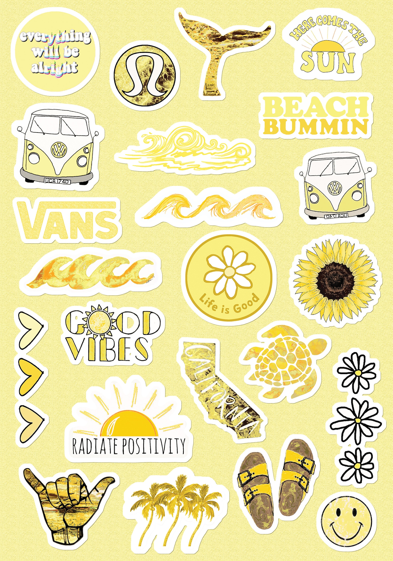 small large aesthetic stickers for phone case 11 inc etsy